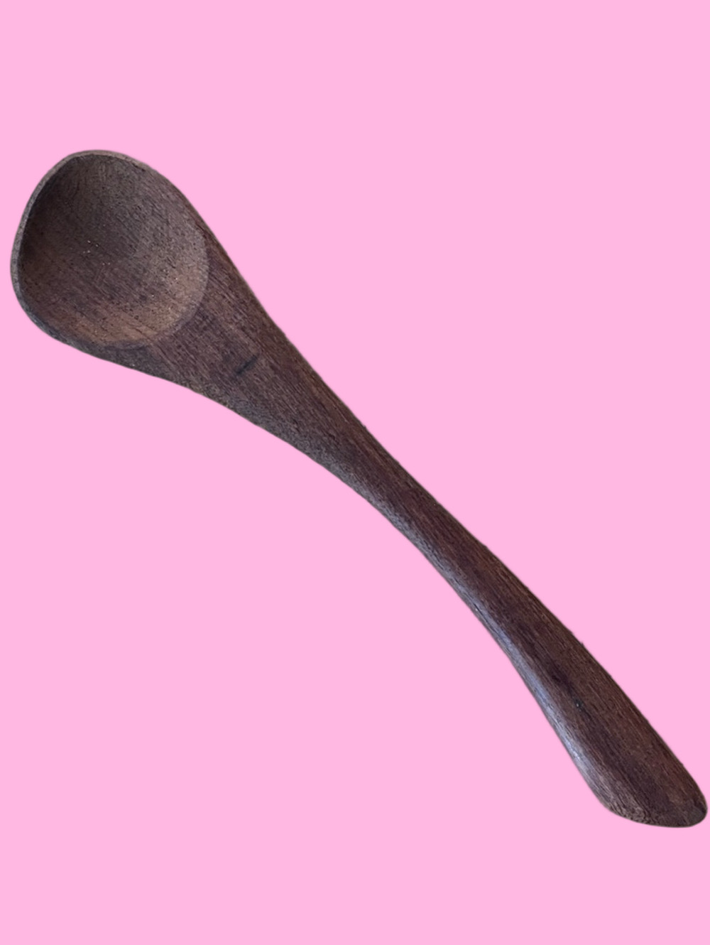 Artisan Handcrafted Dark Wood Serving Spoon